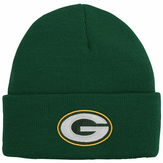 Outerstuff Youth Green Green Bay Packers Basic Cuffed Knit Hat 3 Outerstuff Youth Green Green Bay Packers Basic Cuffed Knit Hat