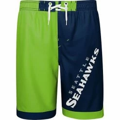 Outerstuff Youth Neon Green/College Navy Seattle Seahawks Conch Bay Board Shorts