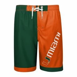 Outerstuff Youth Green/Orange Miami Hurricanes Conch Bay Swim Shorts -Outerstuff shop unnamed file 5382