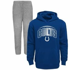 Outerstuff Toddler Royal/Heather Gray Indianapolis Colts Double-Up Pullover Hoodie & Pants Set