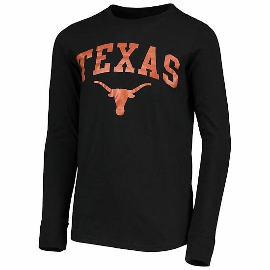 Outerstuff Youth Black Texas Longhorns Arch Over Logo Long Sleeve T-Shirt 5 Outerstuff Youth Black Texas Longhorns Arch Over Logo Long Sleeve T-Shirt - Image 3