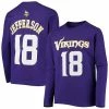 Outerstuff Youth Justin Jefferson Purple Minnesota Vikings Mainliner Player Name & Number Long Sleeve T-Shirt -Outerstuff shop unnamed file 54