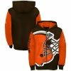 Outerstuff Youth Brown/Orange Cleveland Browns Poster Board Full-Zip Hoodie -Outerstuff shop unnamed file 5427