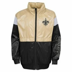 Outerstuff Youth Gold/Black New Orleans Saints Goal Line Stance Full-Zip Hoodie Windbreaker 8 Outerstuff Youth Gold/Black New Orleans Saints Goal Line Stance Full-Zip Hoodie Windbreaker -Outerstuff shop unnamed file 5463