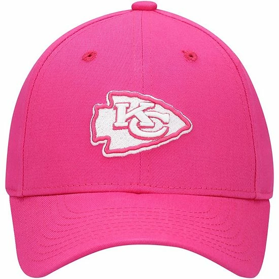 Outerstuff Girls Youth Pink Kansas City Chiefs Structured Adjustable Hat 5 Outerstuff Girls Youth Pink Kansas City Chiefs Structured Adjustable Hat - Image 3