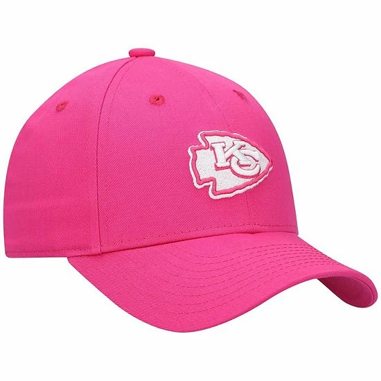 Outerstuff Girls Youth Pink Kansas City Chiefs Structured Adjustable Hat 6 Outerstuff Girls Youth Pink Kansas City Chiefs Structured Adjustable Hat - Image 4