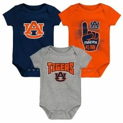 Outerstuff Infant Navy/Orange/Heathered Gray Auburn Tigers 3-Pack Game On Bodysuit Set -Outerstuff shop unnamed file 5477