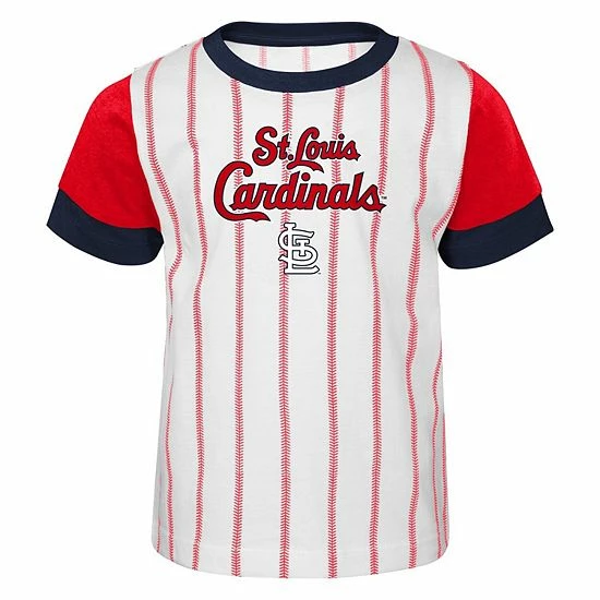 Outerstuff Toddler White/Red St. Louis Cardinals Position Player T-Shirt & Shorts Set 5 Outerstuff Toddler White/Red St. Louis Cardinals Position Player T-Shirt & Shorts Set - Image 3