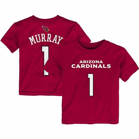 Outerstuff Toddler Kyler Murray Cardinal Arizona Cardinals Mainliner Player Name & Number T-Shirt 3 Outerstuff Toddler Kyler Murray Cardinal Arizona Cardinals Mainliner Player Name & Number T-Shirt
