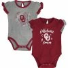 Outerstuff Girls Newborn & Infant Crimson/Heather Gray Oklahoma Sooners Too Much Love Two-Piece Bodysuit Set 1 Outerstuff Girls Newborn & Infant Crimson/Heather Gray Oklahoma Sooners Too Much Love Two-Piece Bodysuit Set -Outerstuff shop unnamed file 5532