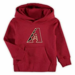 Outerstuff Toddler Red Arizona Diamondbacks Primary Team Logo Fleece Pullover Hoodie