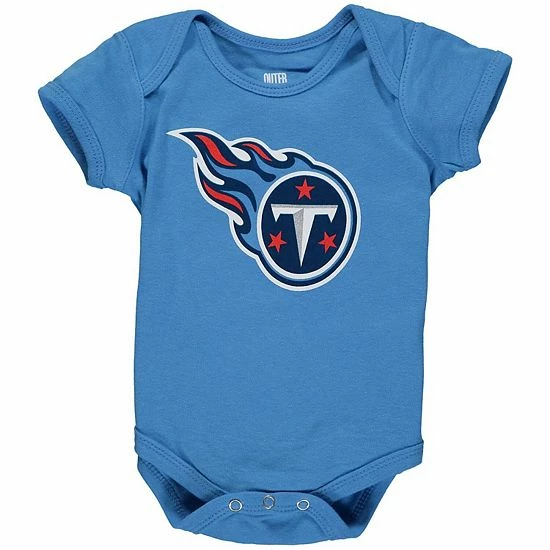 Outerstuff Newborn Light Blue Tennessee Titans Team Logo Bodysuit 4 Outerstuff Newborn Light Blue Tennessee Titans Team Logo Bodysuit - Image 2