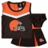 Outerstuff Toddler Brown/Orange Cleveland Browns Two-Piece Spirit Cheerleader Set With Bloomers -Outerstuff shop unnamed file 5559