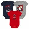 Outerstuff Infant Red/Navy/Heathered Gray Los Angeles Angels 3-Pack Change Up Bodysuit Set -Outerstuff shop unnamed file 5569
