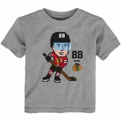 Outerstuff Toddler Patrick Kane Heathered Gray Chicago Blackhawks Pixel Player T-Shirt 8 Outerstuff Toddler Patrick Kane Heathered Gray Chicago Blackhawks Pixel Player T-Shirt -Outerstuff shop unnamed file 5584