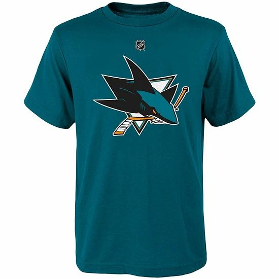 Outerstuff Youth Brent Burns Teal San Jose Sharks Player Name & Number T-Shirt 5 Outerstuff Youth Brent Burns Teal San Jose Sharks Player Name & Number T-Shirt - Image 3