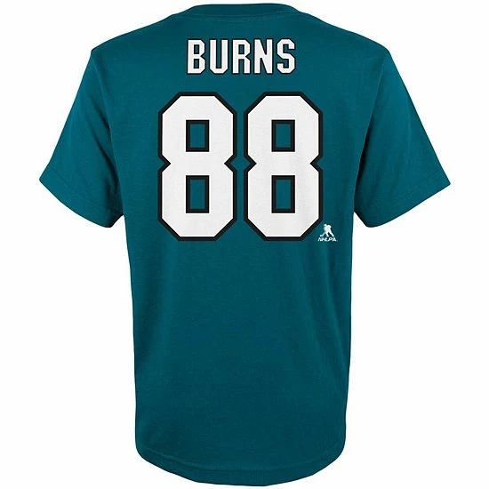 Outerstuff Youth Brent Burns Teal San Jose Sharks Player Name & Number T-Shirt 6 Outerstuff Youth Brent Burns Teal San Jose Sharks Player Name & Number T-Shirt - Image 4