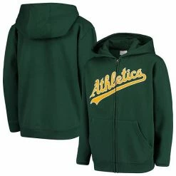 Outerstuff Youth Green Oakland Athletics Team Color Wordmark Full-Zip Hoodie -Outerstuff shop unnamed file 5595