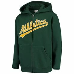 Outerstuff Youth Green Oakland Athletics Team Color Wordmark Full-Zip Hoodie -Outerstuff shop unnamed file 5596
