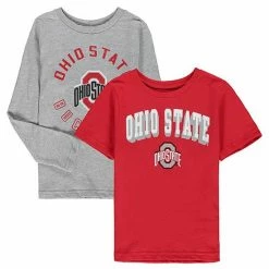 Outerstuff Preschool Scarlet/Heathered Gray Ohio State Buckeyes Love Of The Game Goal T-Shirt Combo Set -Outerstuff shop unnamed file 562