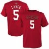 Outerstuff Youth Trey Lance Scarlet San Francisco 49ers Mainliner Name & Number T-Shirt -Outerstuff shop unnamed file 5624