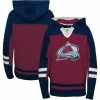 Outerstuff Youth Burgundy Colorado Avalanche Ageless Revisited Home Lace-Up Pullover Hoodie