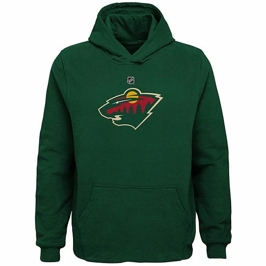 Outerstuff Preschool Green Minnesota Wild Primary Logo Pullover Hoodie 3 Outerstuff Preschool Green Minnesota Wild Primary Logo Pullover Hoodie