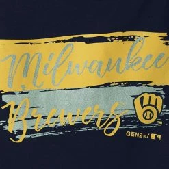 Outerstuff Girls Youth Navy Milwaukee Brewers Brush Stroke Dolman T-Shirt -Outerstuff shop unnamed file 5785
