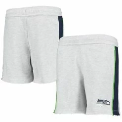 Outerstuff Youth Heathered Gray Seattle Seahawks Wingback Shorts