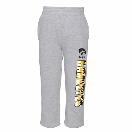 Outerstuff Infant Heather Gray/Black Iowa Hawkeyes Playmaker Pullover Hoodie & Pants Set 6 Outerstuff Infant Heather Gray/Black Iowa Hawkeyes Playmaker Pullover Hoodie & Pants Set - Image 4