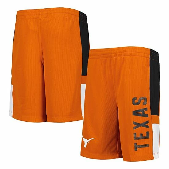 Outerstuff Youth Texas Orange Texas Longhorns Lateral Mesh Performance Shorts 4 Outerstuff Youth Texas Orange Texas Longhorns Lateral Mesh Performance Shorts - Image 2