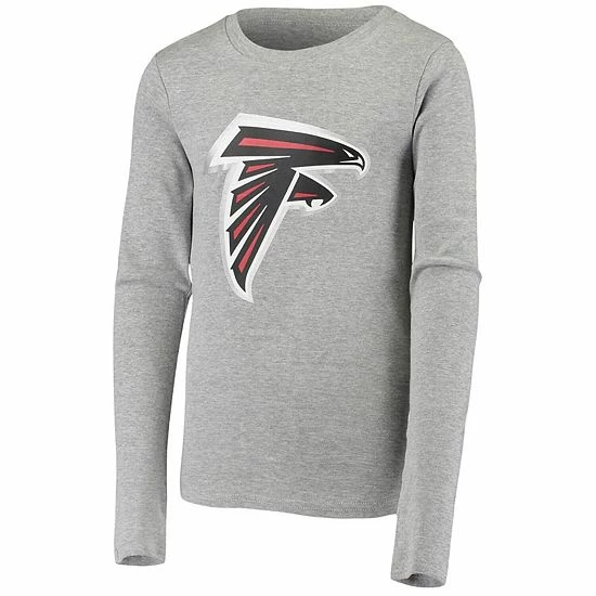 Outerstuff Youth Gray Atlanta Falcons Long Sleeve T-Shirt & Pants Sleep Set 5 Outerstuff Youth Gray Atlanta Falcons Long Sleeve T-Shirt & Pants Sleep Set - Image 3
