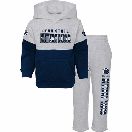Outerstuff Infant Heather Gray/Navy Penn State Nittany Lions Playmaker Pullover Hoodie & Pants Set 3 Outerstuff Infant Heather Gray/Navy Penn State Nittany Lions Playmaker Pullover Hoodie & Pants Set