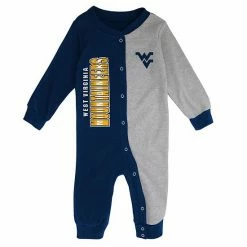 Outerstuff Infant Navy/Gray West Virginia Mountaineers Halftime Two-Tone Sleeper -Outerstuff shop unnamed file 5903