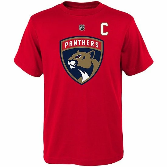 Outerstuff Youth Aleksander Barkov Red Florida Panthers Name & Number T-Shirt 5 Outerstuff Youth Aleksander Barkov Red Florida Panthers Name & Number T-Shirt - Image 3