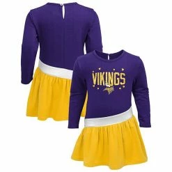 Outerstuff Girls Infant Purple/Gold Minnesota Vikings Heart To Heart Jersey Tri-Blend Dress
