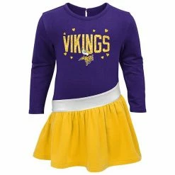 Outerstuff Girls Infant Purple/Gold Minnesota Vikings Heart To Heart Jersey Tri-Blend Dress -Outerstuff shop unnamed file 5981