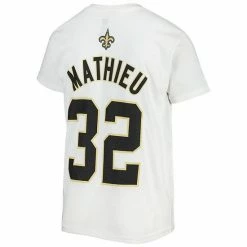 Outerstuff Youth Tyrann Mathieu White New Orleans Saints Mainliner Player Name & Number T-Shirt -Outerstuff shop unnamed file 5986