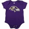 Outerstuff Newborn Purple Baltimore Ravens Team Logo Bodysuit