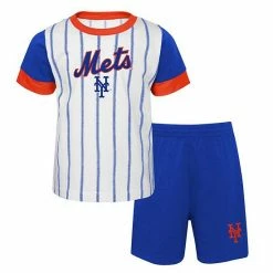 Outerstuff Toddler White/Royal New York Mets Position Player T-Shirt & Shorts Set