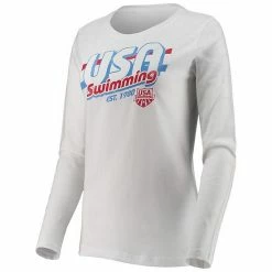 Outerstuff Women's White Team USA Swimming Streamline Long Sleeve T-Shirt 8 Outerstuff Women's White Team USA Swimming Streamline Long Sleeve T-Shirt -Outerstuff shop unnamed file 6023