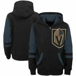 Outerstuff Toddler Black Vegas Golden Knights Faceoff Fleece Full-Zip Hoodie Jacket -Outerstuff shop unnamed file 6031