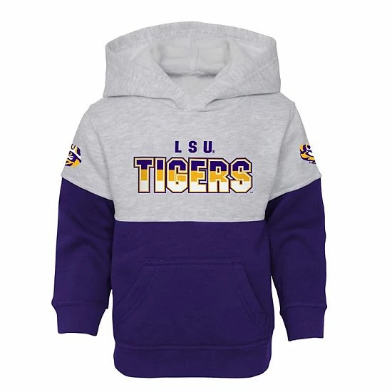 Outerstuff Toddler Heather Gray/Purple LSU Tigers Playmaker Pullover Hoodie & Pants Set 5 Outerstuff Toddler Heather Gray/Purple LSU Tigers Playmaker Pullover Hoodie & Pants Set - Image 3