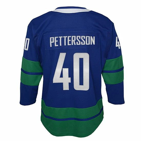 Outerstuff Youth Elias Pettersson Royal Vancouver Canucks 2019/20 Alternate Premier Player Jersey 5 Outerstuff Youth Elias Pettersson Royal Vancouver Canucks 2019/20 Alternate Premier Player Jersey - Image 3