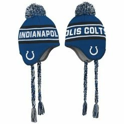 Outerstuff Preschool Royal/White Indianapolis Colts Jacquard Tassel Knit Hat With Pom