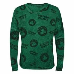 Outerstuff Girls Youth Kelly Green Boston Celtics Back In Action Long Sleeve T-Shirt