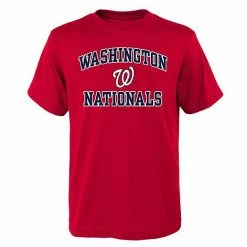 Outerstuff Youth Red Washington Nationals Heart And Soul T-Shirt