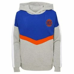 Outerstuff Girls Youth Heathered Gray New York Knicks All Yours Pullover Hoodie