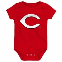 Outerstuff Infant Red/White/Heathered Gray Cincinnati Reds 3-Pack Change Up Bodysuit Set -Outerstuff shop unnamed file 6132