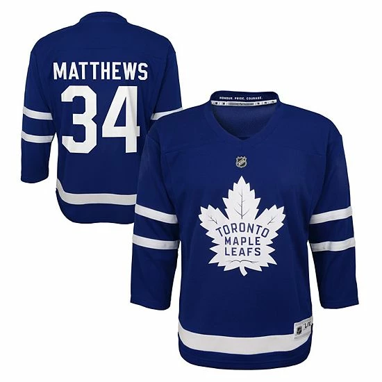 Outerstuff Preschool Auston Matthews Royal Toronto Maple Leafs Replica Player Jersey 4 Outerstuff Preschool Auston Matthews Royal Toronto Maple Leafs Replica Player Jersey - Image 2